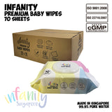 INFANITY Premium Baby Wet Wipes - 16 packs x 70 Sheets