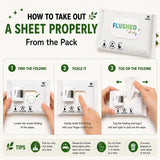 FLUSHED BY INFANITY - Flushable Wipes 10 Sheets
