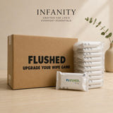 FLUSHED BY INFANITY - Flushable Wipes 10 Sheets