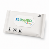 FLUSHED BY INFANITY - Flushable Wipes 10 Sheets