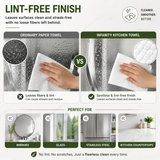 INFANITY Disposable Kitchen Towel 60 Sheets - Absorbent, Soft, Convenient, Reusable.