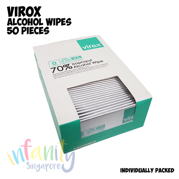 VIROX 50 Pieces 70% Isopropyl Alcohol Wipes