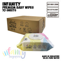 INFANITY Premium Baby Wet Wipes - 16 packs x 70 Sheets